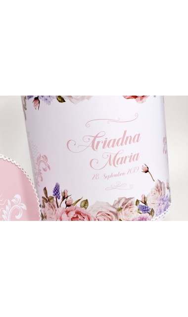 Trusou de botez regal pentru fetite tematica florala, Mica printesa 17